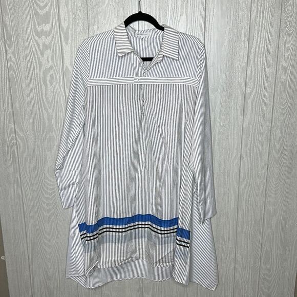 Grey Lab Los Angeles strip‎ dress size medium - Picture 1 of 6